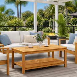Acacia Wood Side Table: Simple and Sturdy Design