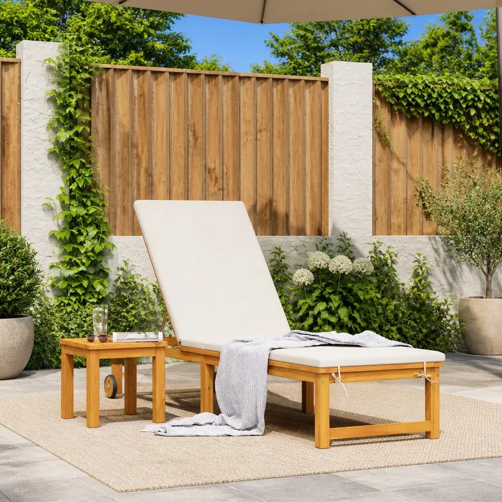 Acacia Wood Reclining Chair for Outdoors