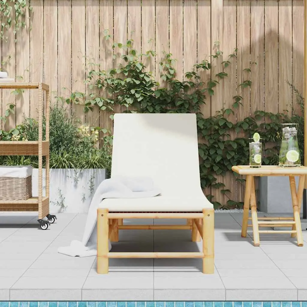 Sun Lounger Brown Adjustable Backrest Cushions Outdoor Garden Patio Furniture