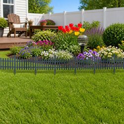 Garden Lawn Edging Dividers 17 Pcs Set 10m Border Barriers Interconnectable