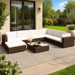 8 Piece Outdoor Lounge Set: Comfort Meets Style