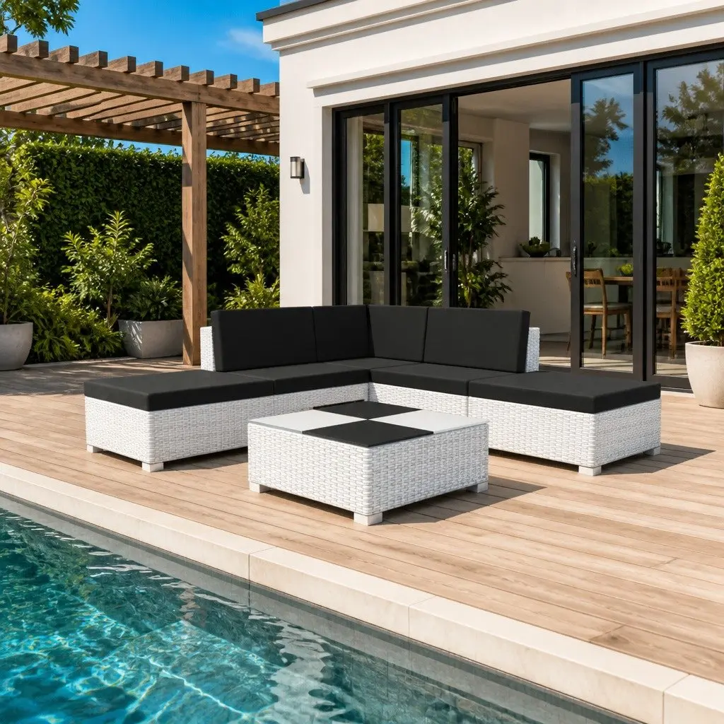 Garden Lounge Set, 6 Pieces