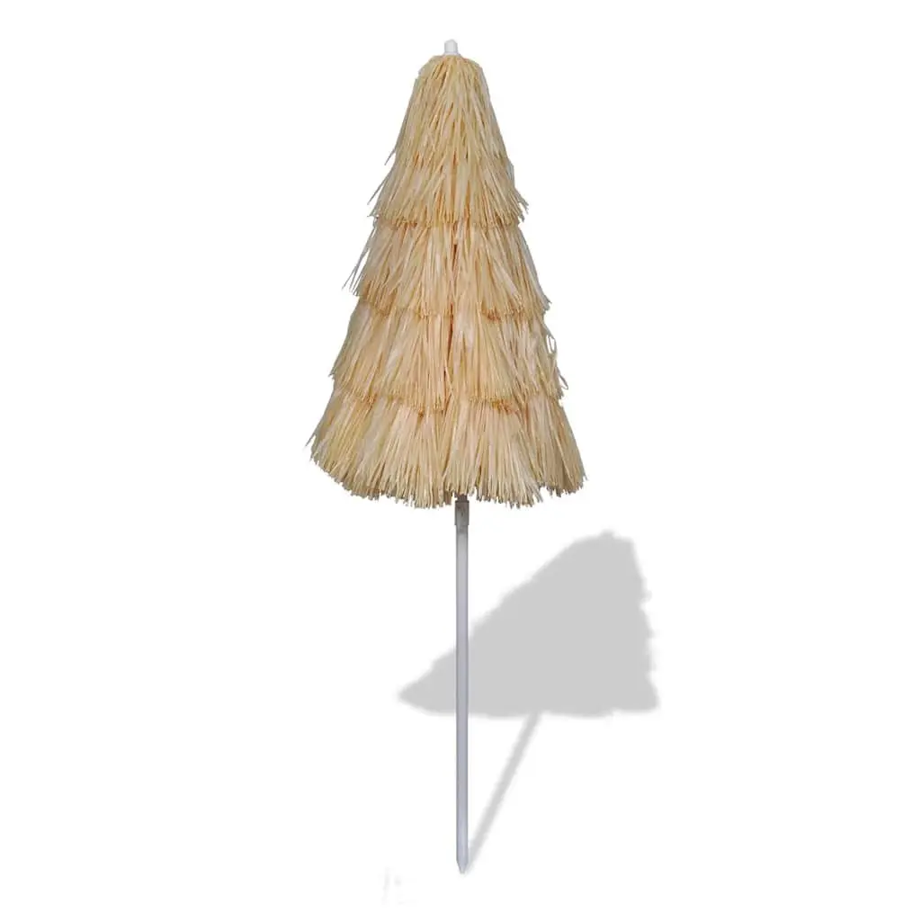 Beach Parasol Beige 1.8m Tilting Outdoor Umbrella Sunshade for Garden Patio Deck