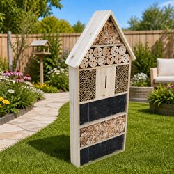 Large Insect Hotel Butterfly House Wildlife Shelter Garden Decor 45.5x15x99cm