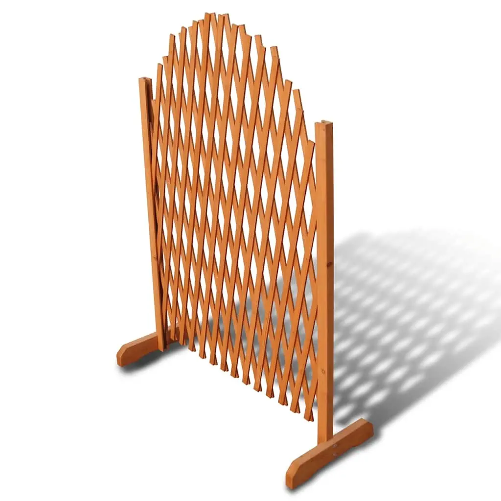 Solid Wood Trellis Fence Panel Garden Privacy Screen Outdoor Expandable 180cm