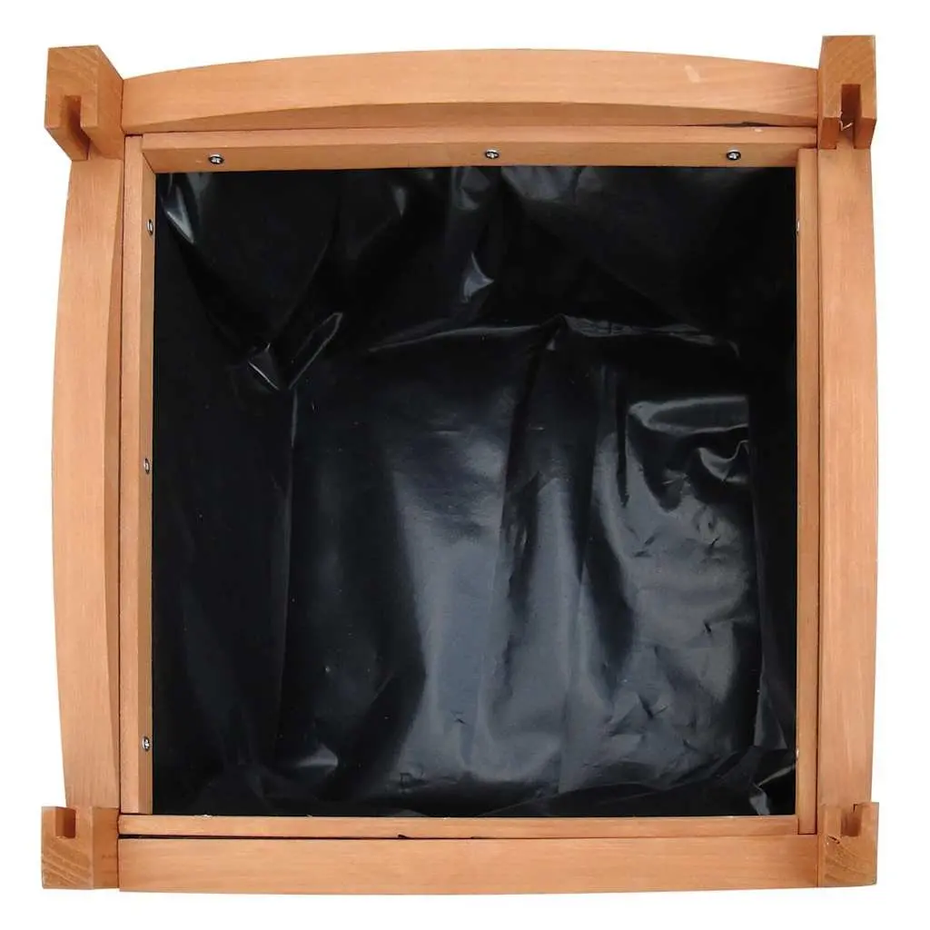 Wooden Raised Garden Bed Planter Brown 30 x 30 x 30 cm Weather-Resistant Solid Wood Construction