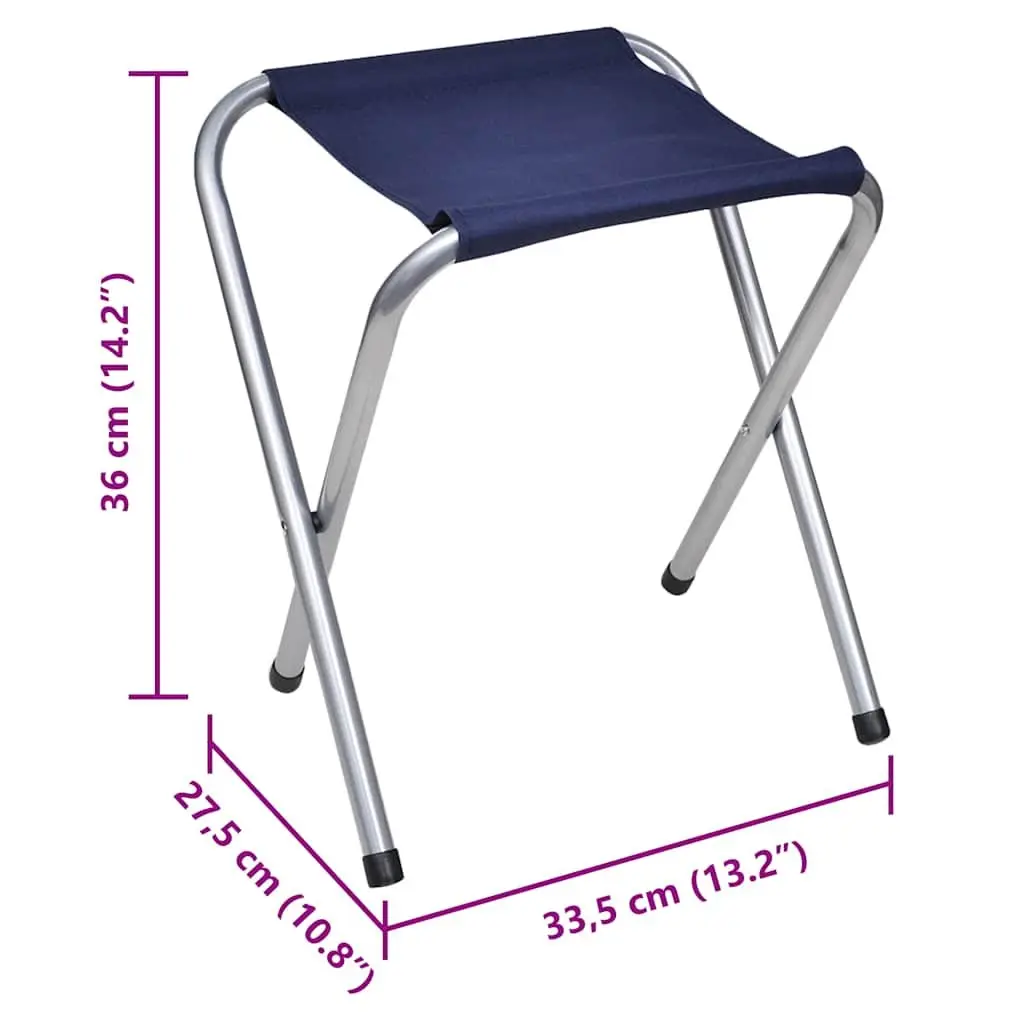 Foldable Camping Table Set White Height Adjustable 1 Table 6 Stools