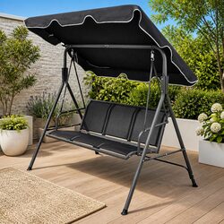 Compact and Practical Outdoor Swing Bench