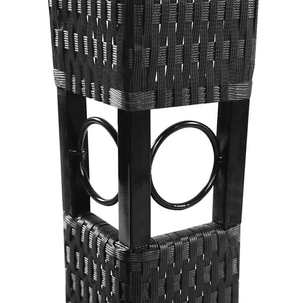 Outdoor Gazebo Grey 3x3m Poly Rattan Canopy Sunshade Shelter