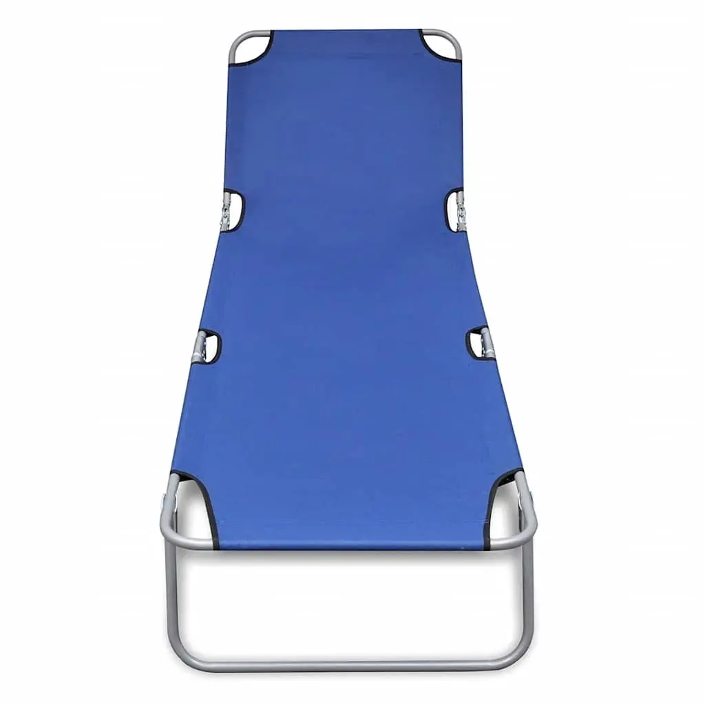 Folding Lounger with Adjustable Backrest