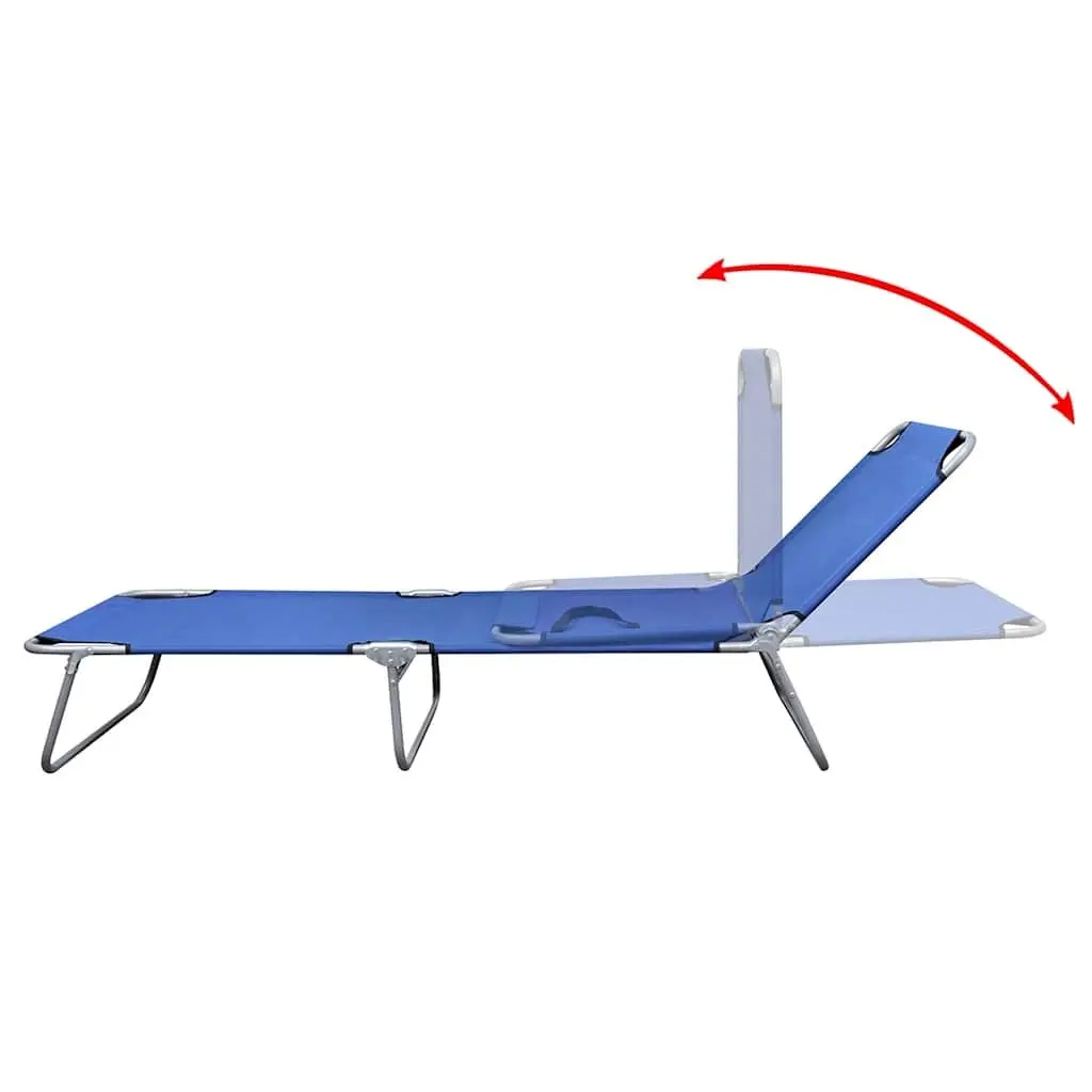 Folding Lounger with Adjustable Backrest