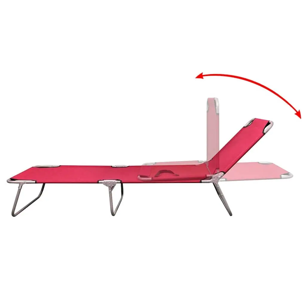 Red Folding Beach Chair