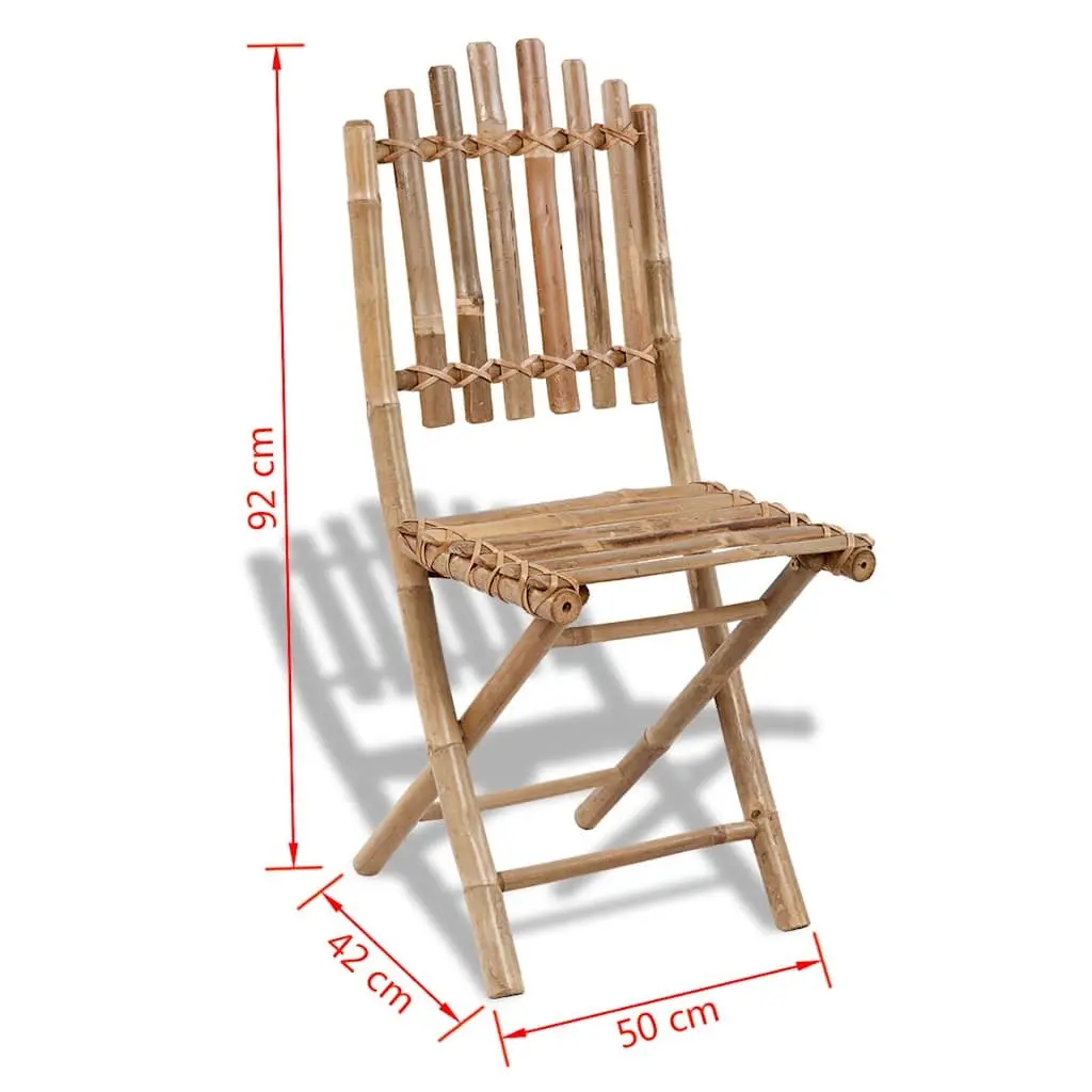 Outdoor Dining Set Brown 5 Piece Foldable Table Chairs Weather Resistant