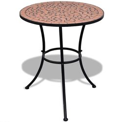 Compact Mosaic Bistro Table - 60cm for Outdoor Use