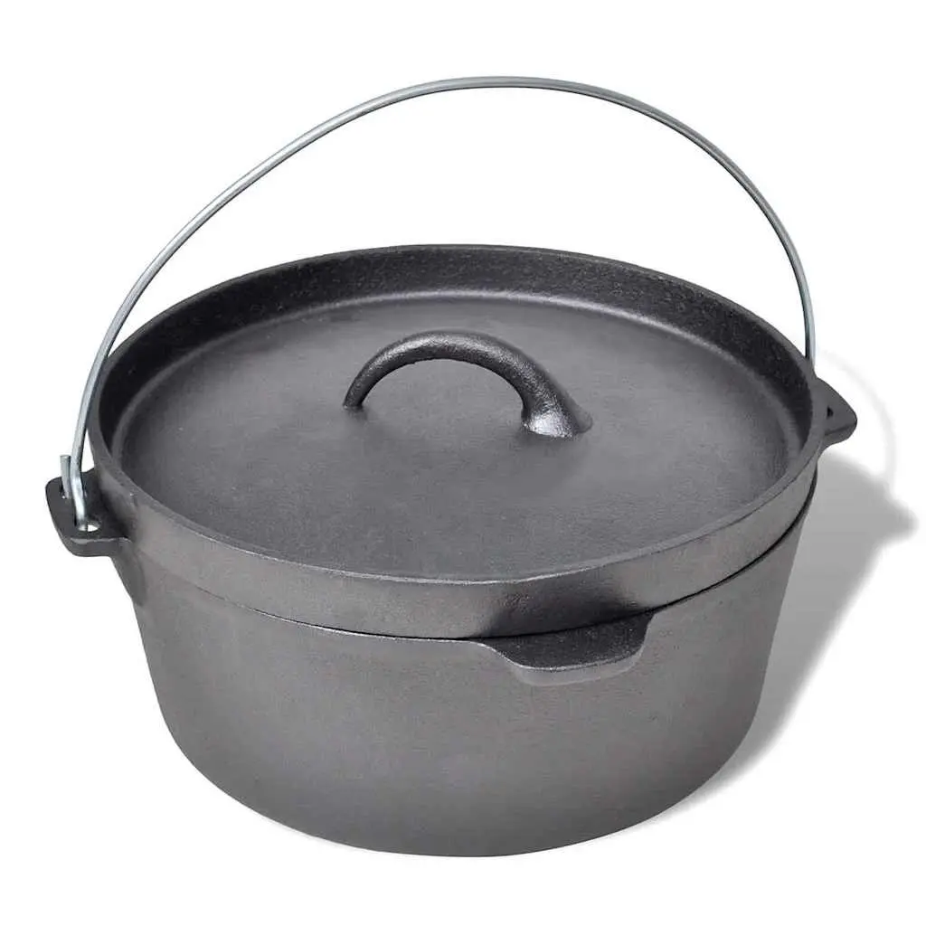 Dutch Oven 4.2L Cookware with Lid Lifter Stand Carrying Bag Accessories