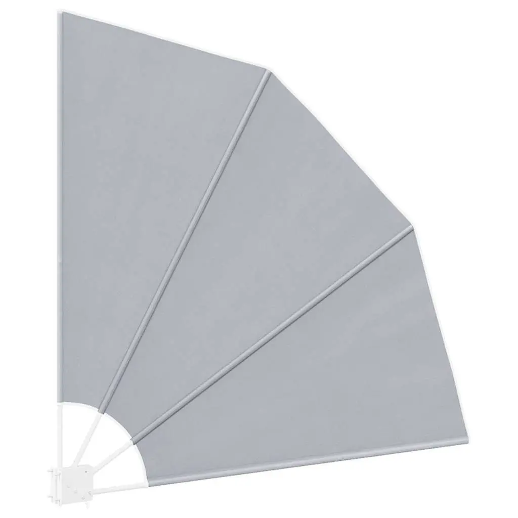Collapsible Side Awning Grey Balcony Garden Shade Screen Outdoor Sunshade