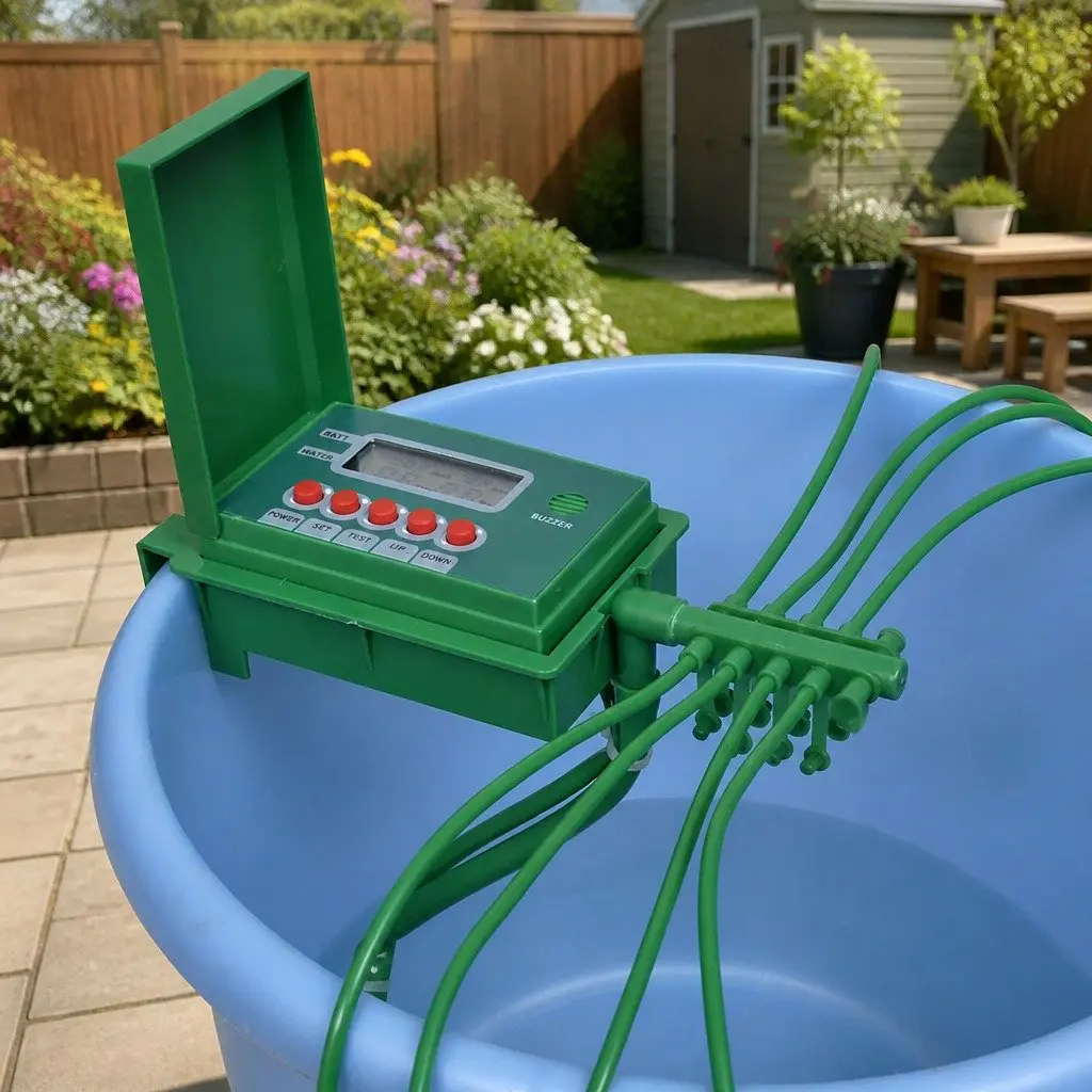 Automatic Irrigation System Green Water Timer LCD Display for Garden and Patio