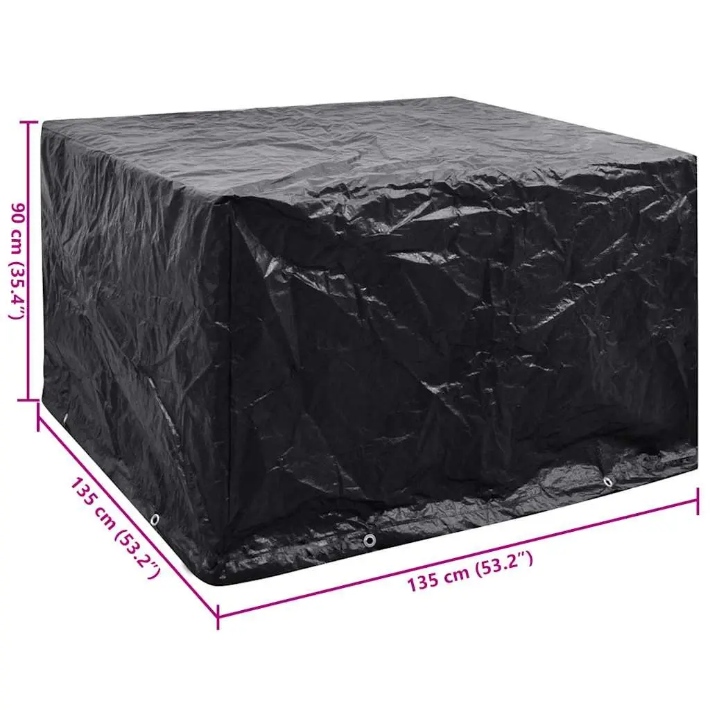 Black Garden Furniture Cover with Essentials