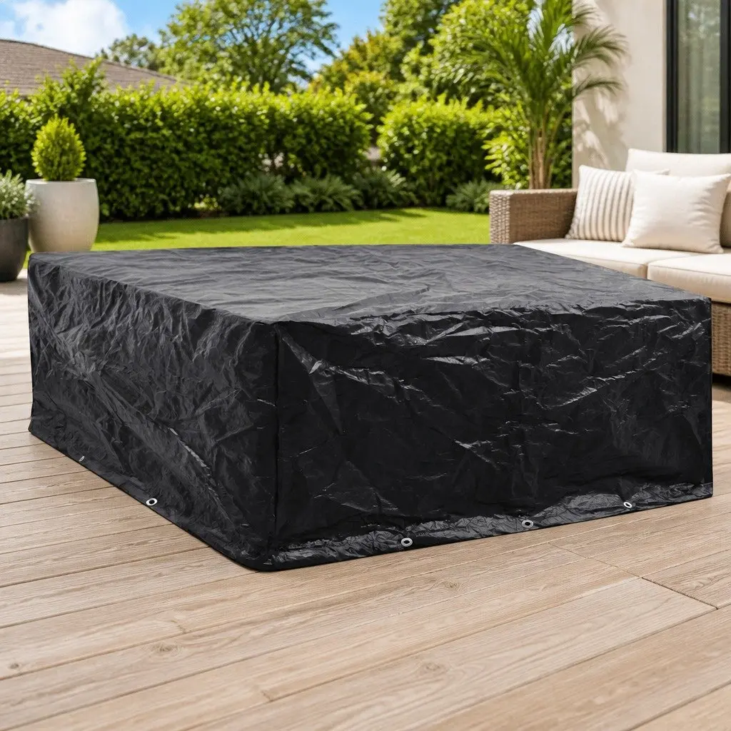 Black Garden Furniture Cover 260x260x90cm