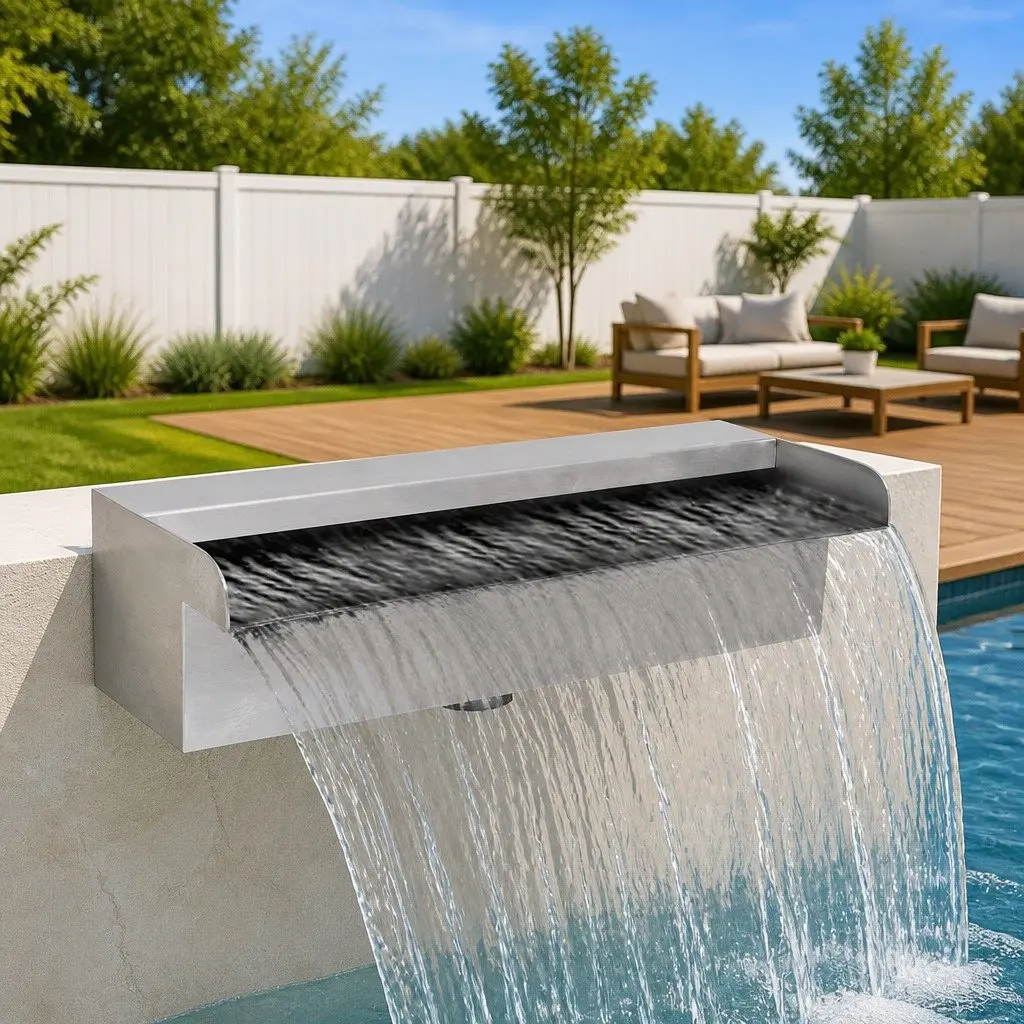 30cm Stainless Steel Waterfall Fountain