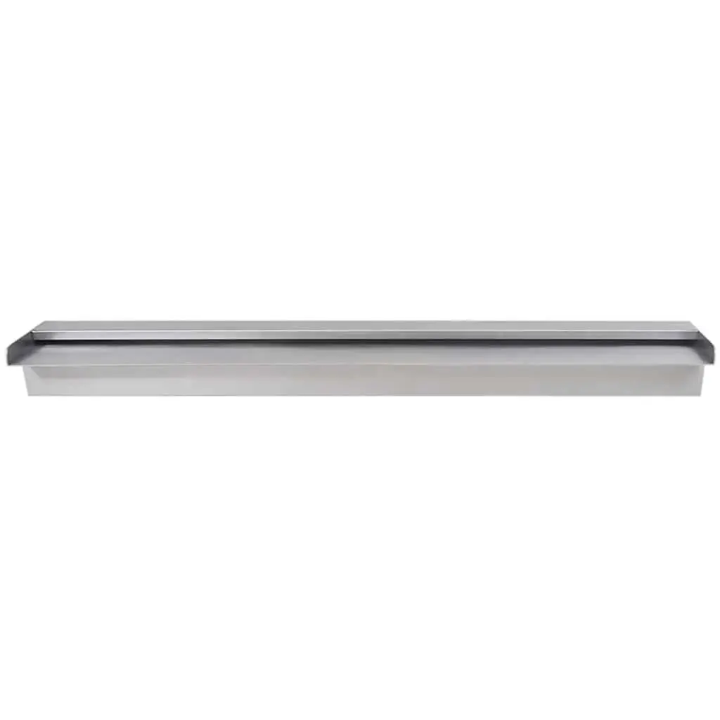 90cm Silver Rectangular Fountain Water Feature for Outdoor Pond and Pool Decor