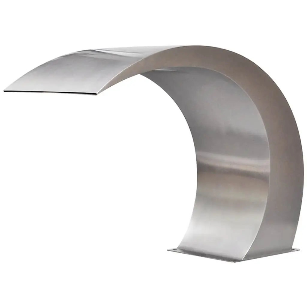Waterfall Fountain Silver 45 x 30 x 60 cm Outdoor Decor