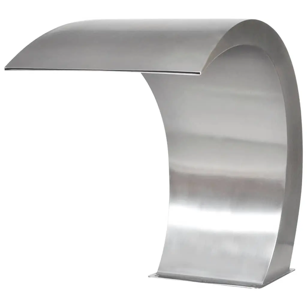 Waterfall Fountain Silver 45 x 30 x 60 cm Outdoor Decor