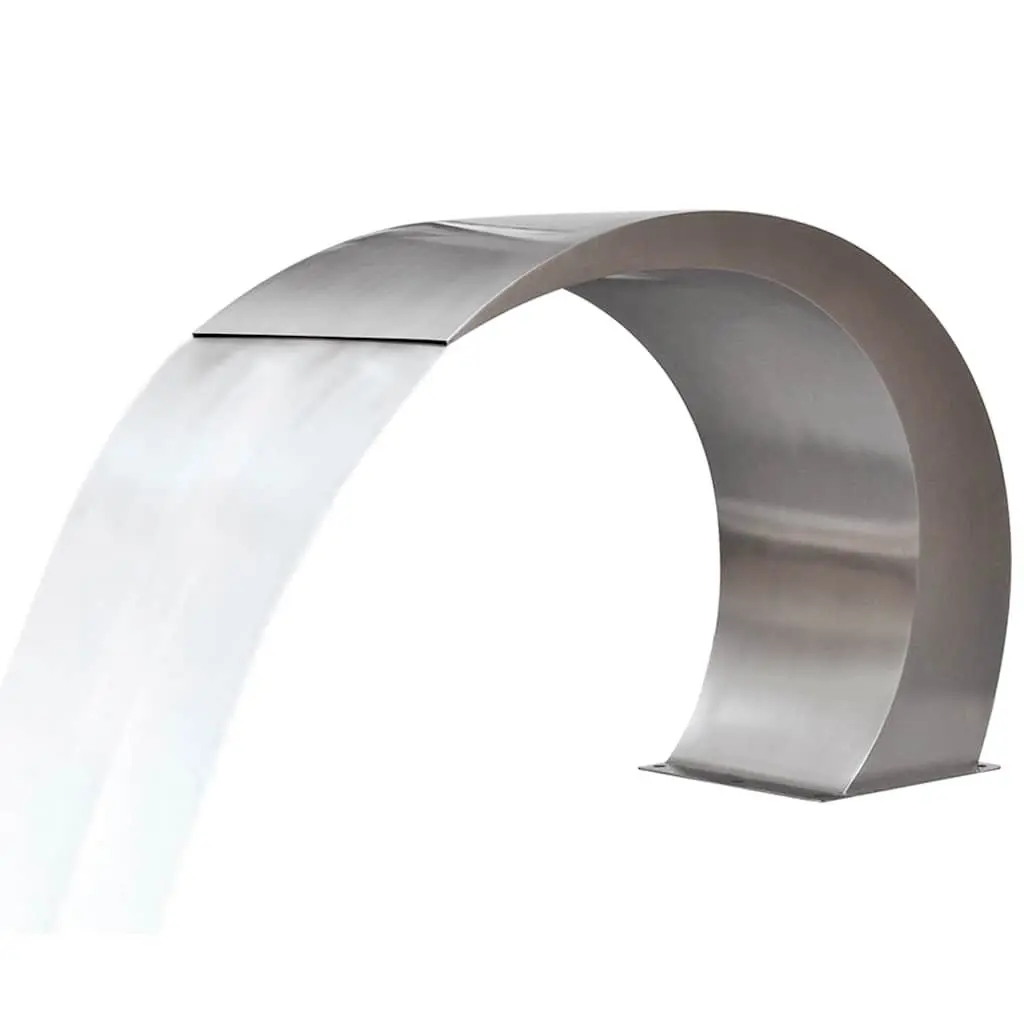 Waterfall Fountain Silver 45 x 30 x 60 cm Outdoor Decor