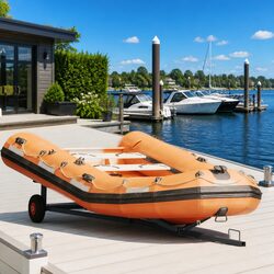 Boat Trailer Steel Frame 302 x 107 x 42 cm Marine Transport Outdoor Cargo