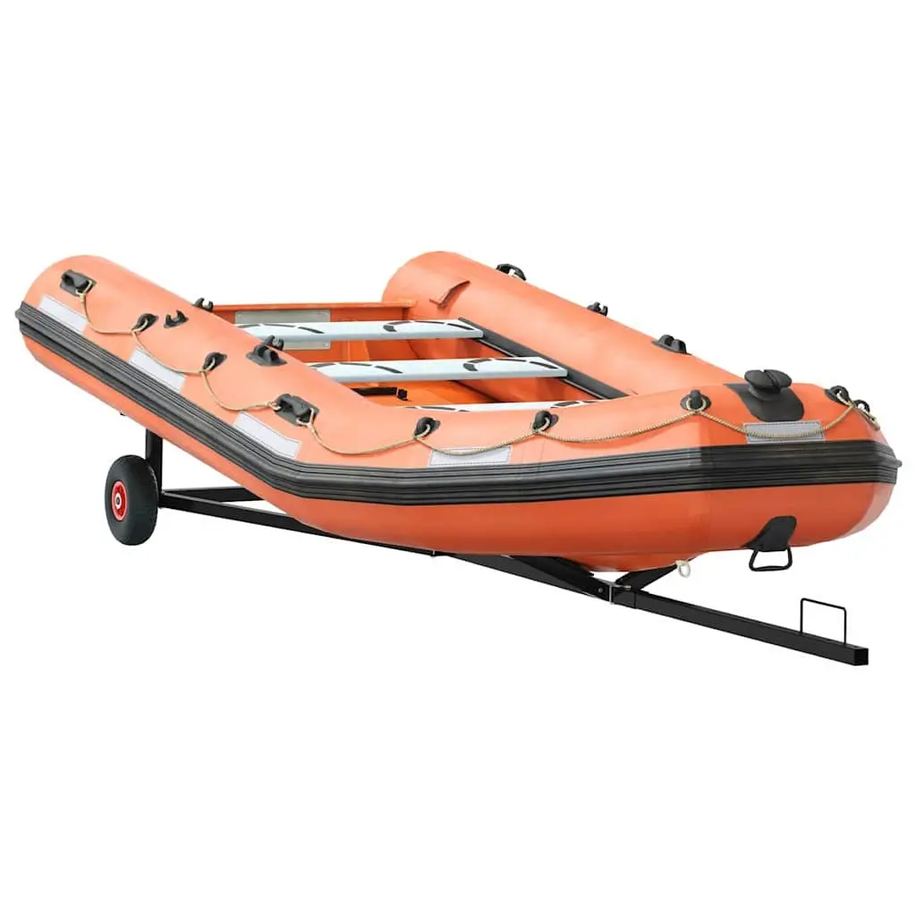 Boat Trailer Steel Frame Grey 302 x 107 x 42 cm Durable Powder-Coated Construction