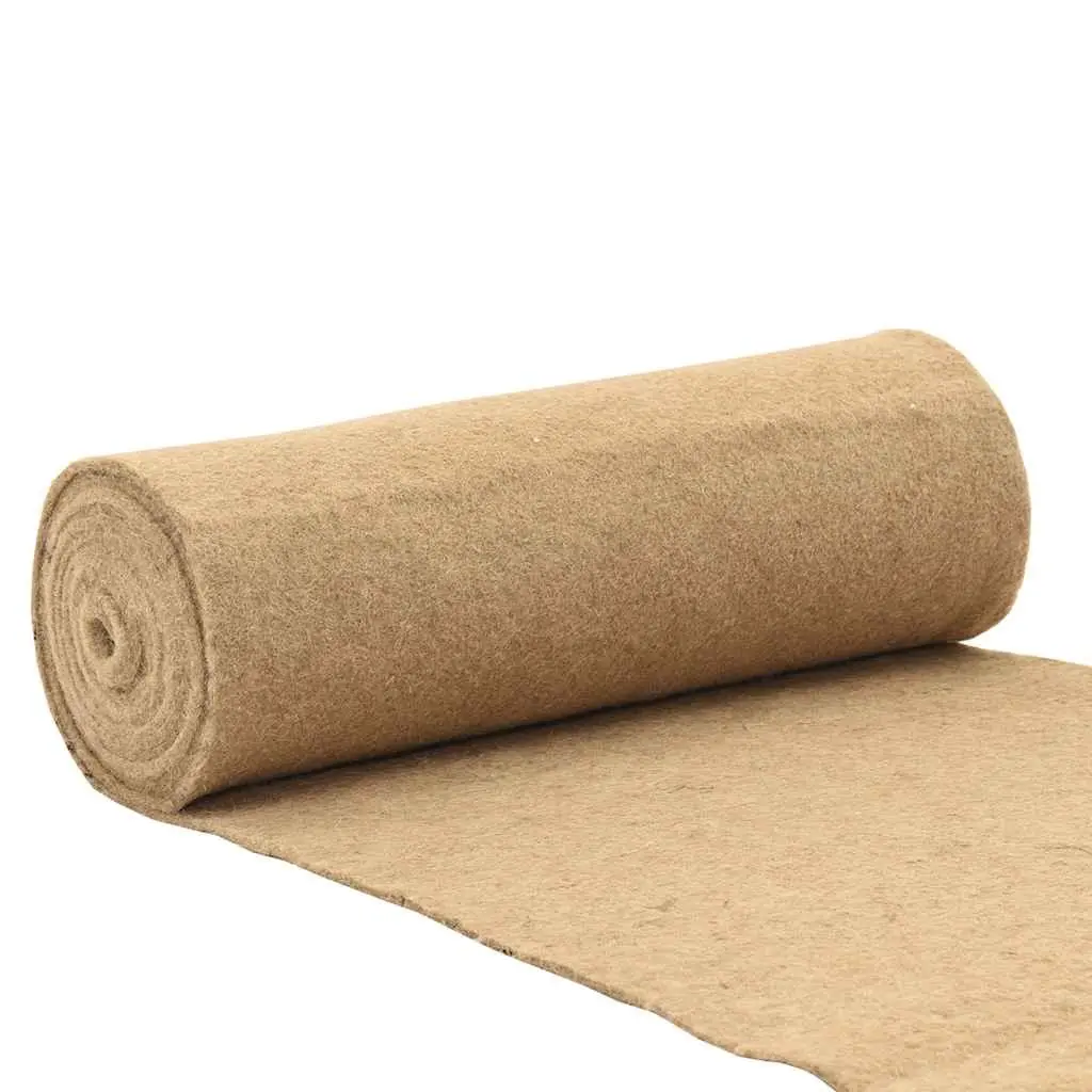 Pet Bedding Hemp Mat Brown 0.5x5m Natural Material Hygienic Environment for Small Animals