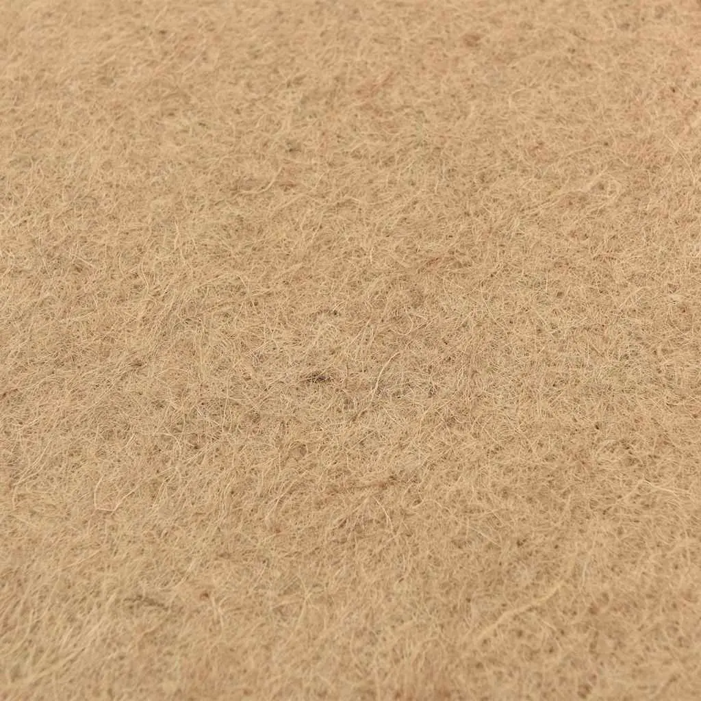 Pet Bedding Hemp Mat Brown 0.5x5m Natural Material Hygienic Environment for Small Animals