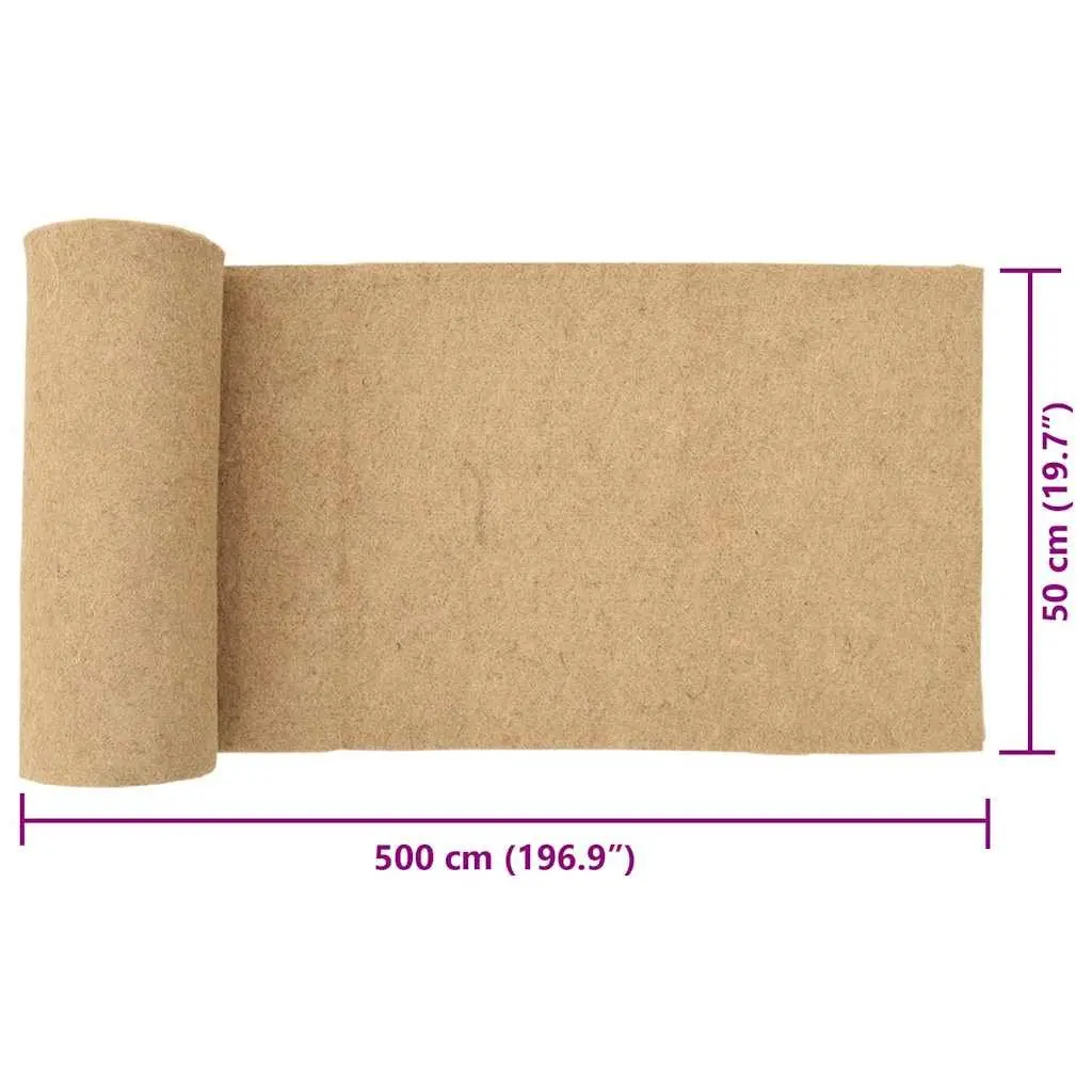 Pet Bedding Hemp Mat Brown 0.5x5m Natural Material Hygienic Environment for Small Animals