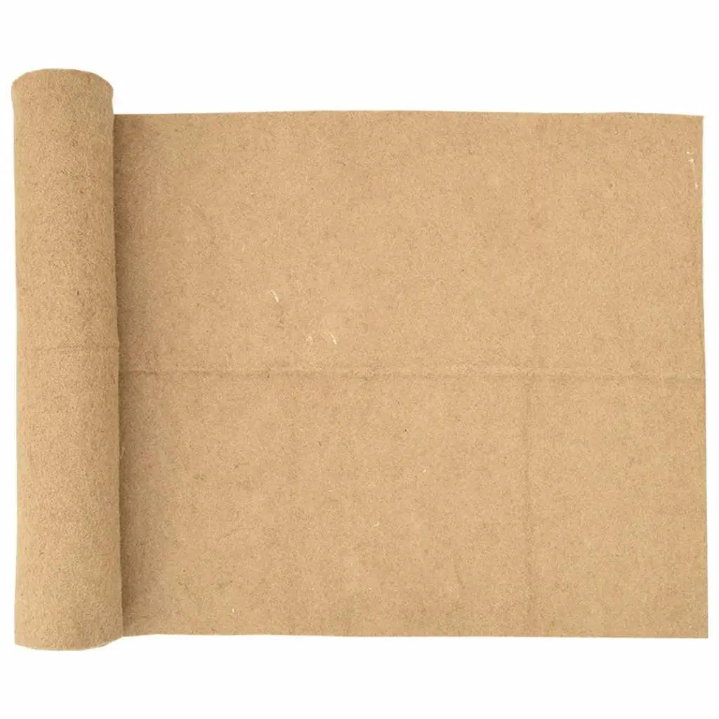 Hemp Rodent Mat Brown 1x5 m Durable Moisture Odour-Binding Cage Bedding for Small Animals Rabbits Guinea Pigs Hamsters