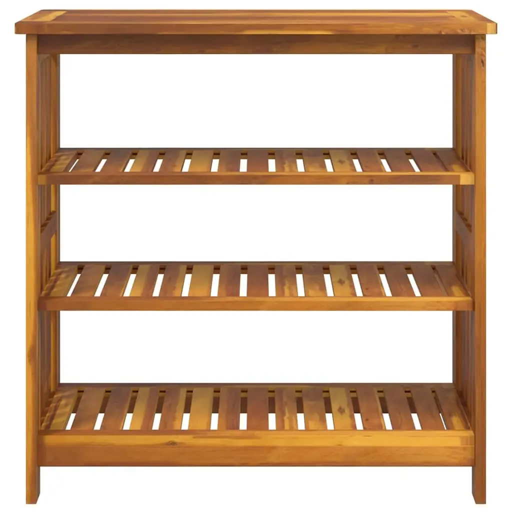 Garden Storage Cabinet Brown 90x40x90cm Solid Acacia Wood Outdoor Furniture