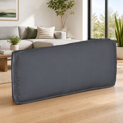 Anthracite Rectangular Cushion 120x50cm Oxford Fabric Lounge Sofa Chair Pad