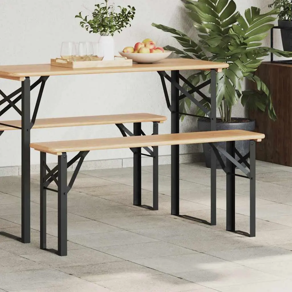 Beer Bench Legs Black Powder-Coated Steel Furniture Legs Indoor Bench Support