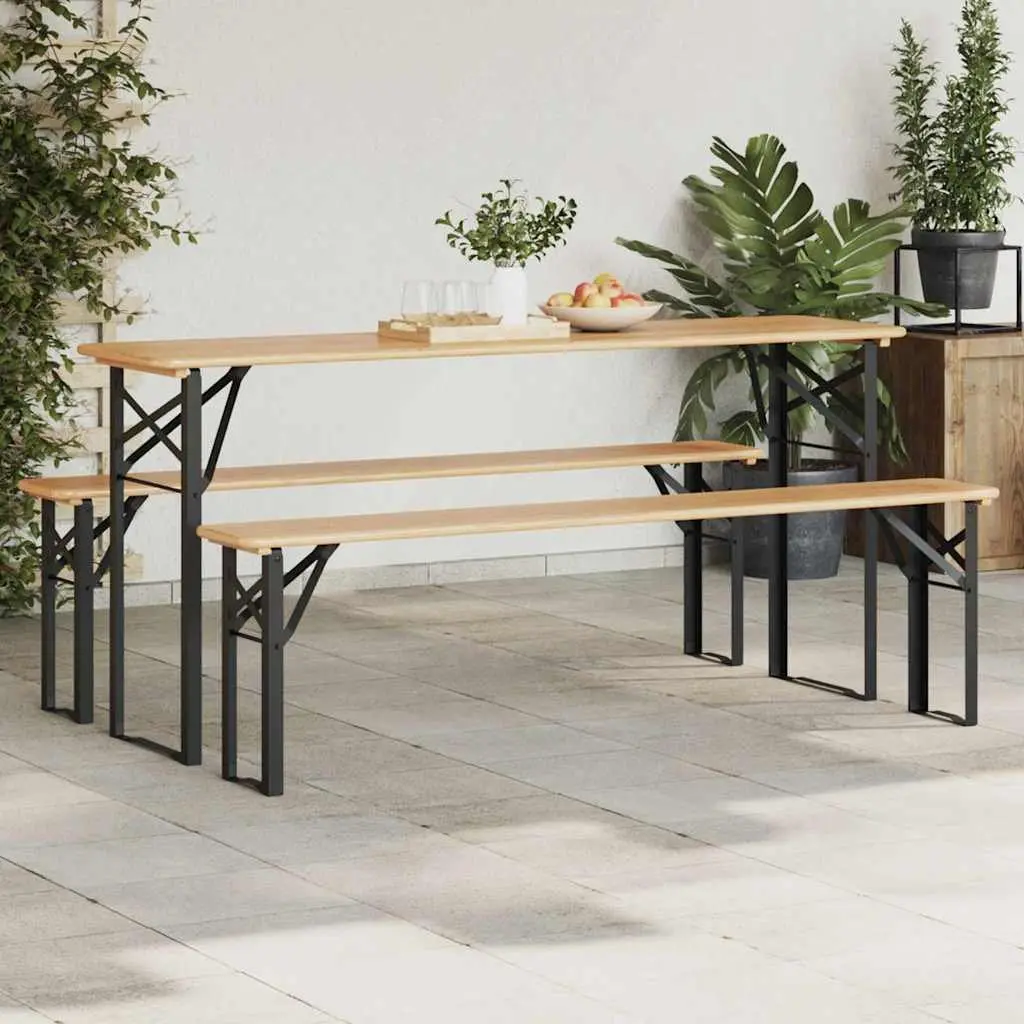 Beer Table Leg 2 pcs Black 39 x 3 x 75 cm Powder-Coated Steel Indoor Outdoor