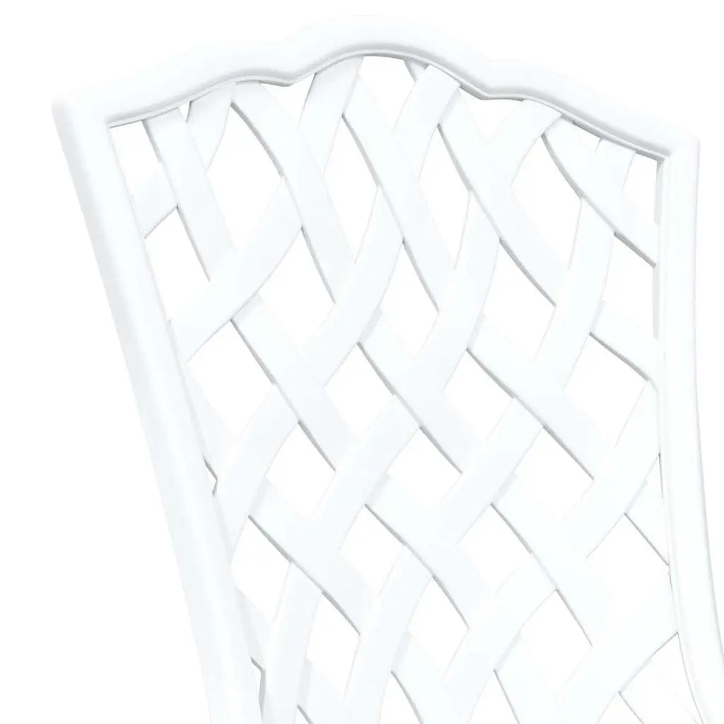 White Garden Chair Set for Outdoor Use