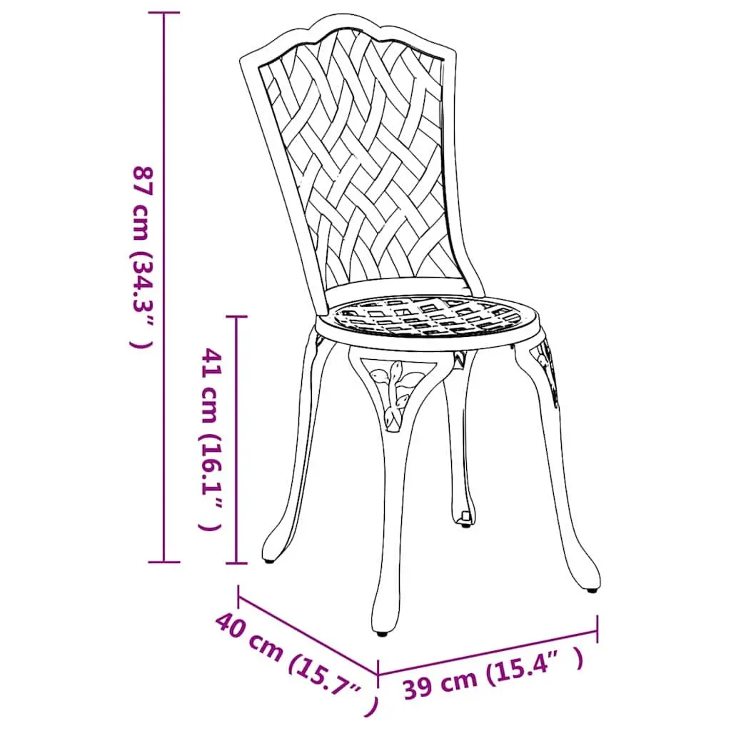 White Garden Chair Set for Outdoor Use