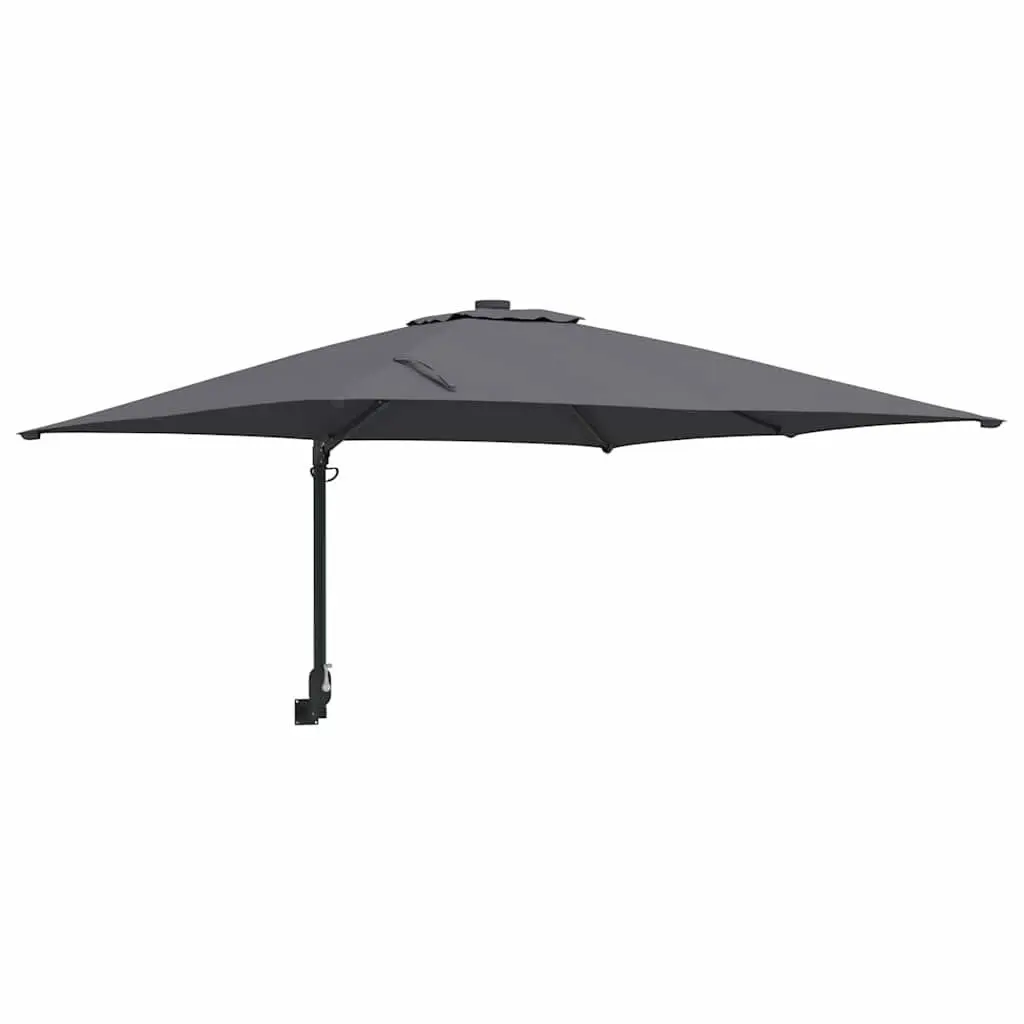 Garden Parasol Anthracite 248.5cm Outdoor Umbrella Tilt Crank