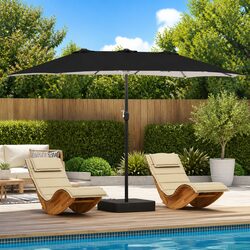 Compact and Stylish Garden Parasol Solution