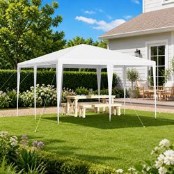 Compact White Event Tent 400x400x266cm for Gardens