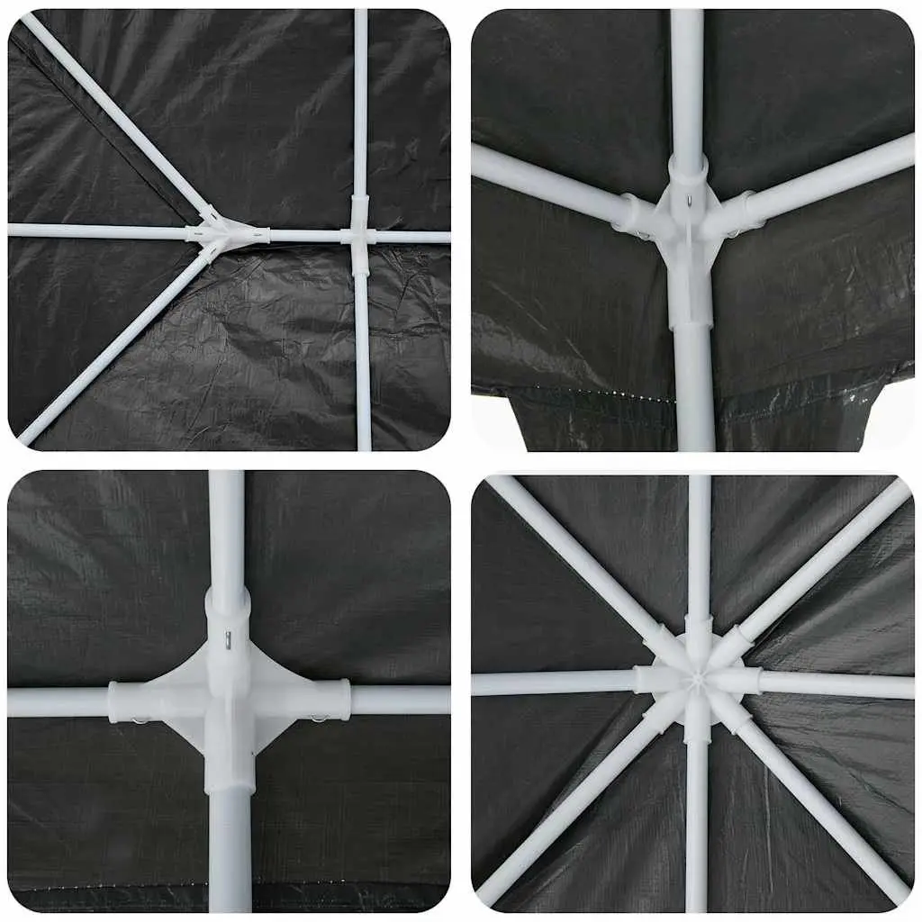 Party Tent Anthracite 400 x 400 x 266 cm Outdoor Garden Gazebo Canopy
