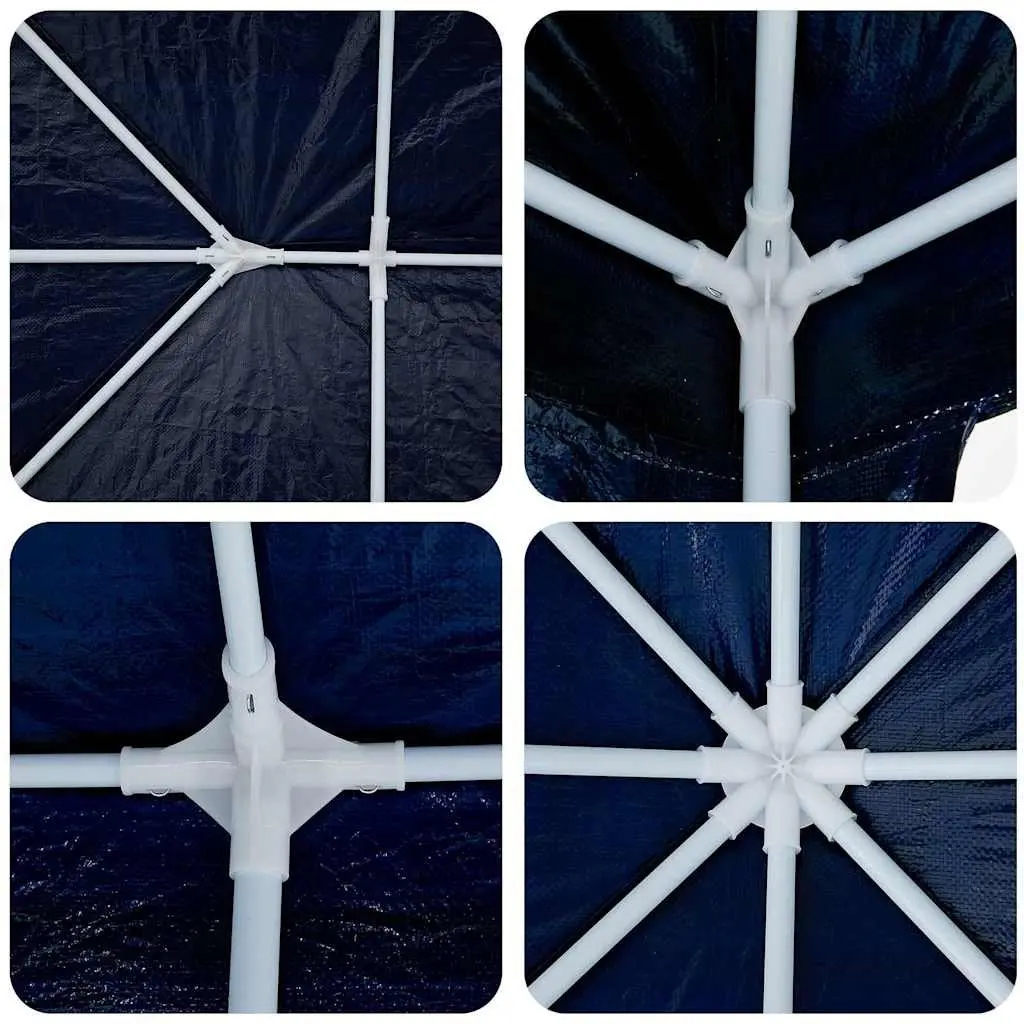 Party Tent Blue 400x400x266cm Outdoor Canopy Gazebo with Removable Sidewalls