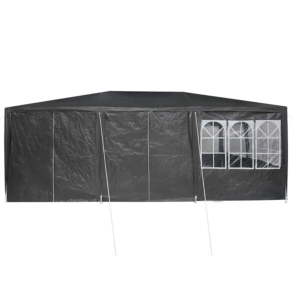 Party Tent Anthracite 600 x 400 cm Outdoor Canopy Gazebo Removable Sidewalls