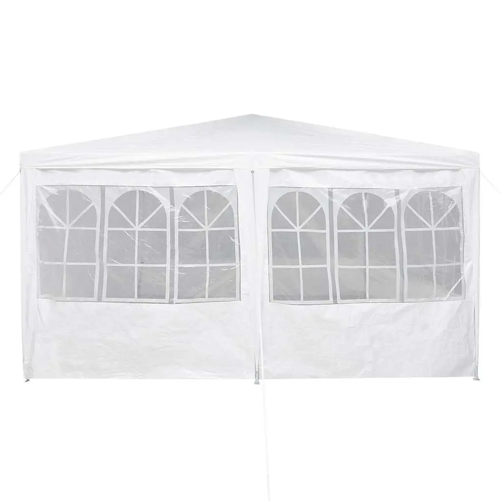 Party Tent White 800 x 400 cm Outdoor Gazebo Canopy with Removable Sidewalls