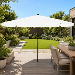 Compact Garden Parasol with Stylish LED Lighting