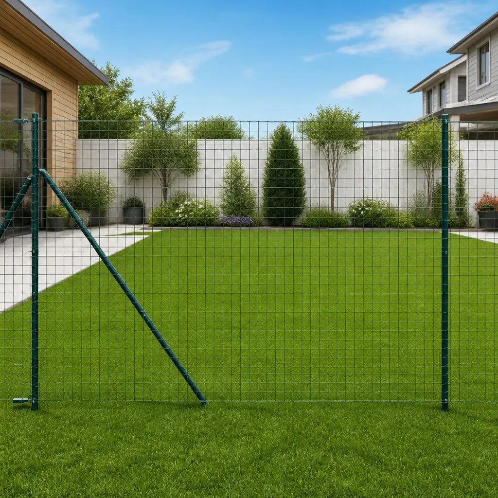 Green Fence Post Set of 7 for Easy Installation