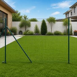 Compact Green Fence Post Set of 7 for Easy Installation